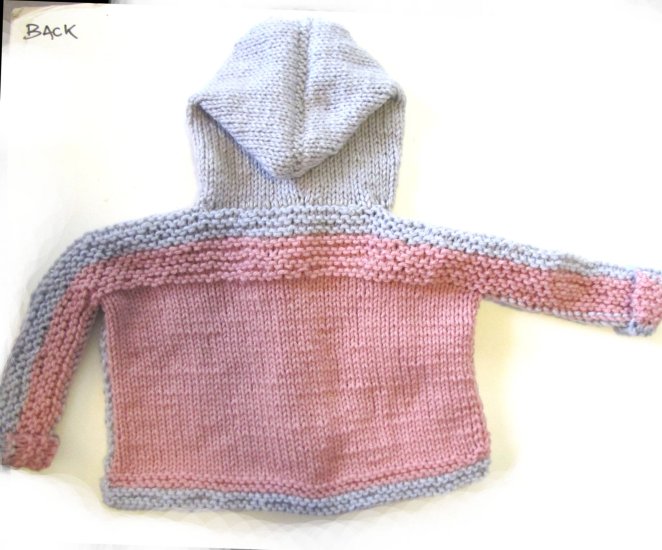 KSS Grey/Pink Hooded Sweater/Jacket (18 Months) - Click Image to Close
