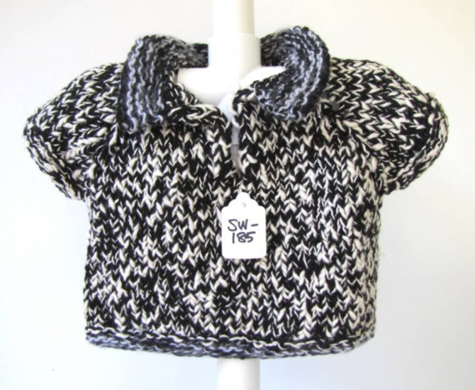 KSS Black/White Sweater Vest and Skirt 2 Years - Click Image to Close