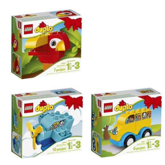LEGO DUPLO Toddler My First Plane 10849, Bus 10851 & Bird 10852 - Click Image to Close