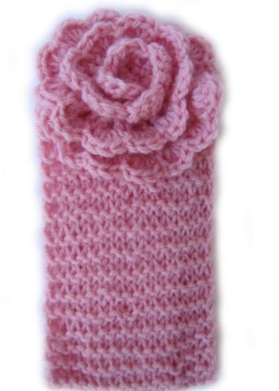 KSS Pink Knitted Acrylic Headband 13-15" (3 - 9 Months) - Click Image to Close