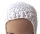 KSS White Bonnet Type Hat 14 - 16" (12 Months)