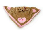 Teddykompaniet Da-Da Blanky Bear Pink (Snuttefilt)