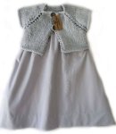 KSS Grey Cotton Polyester Dress and Vest 3 Years