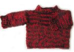 KSS Fire Red & Brown Knitted Sweater (3 Years)