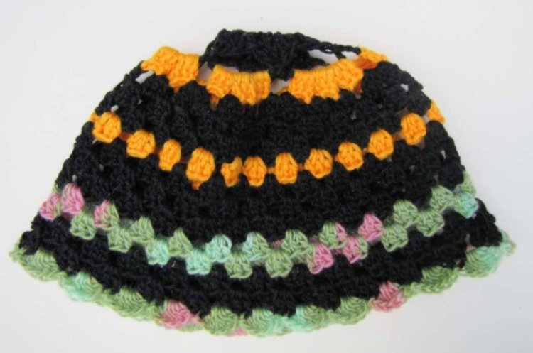KSS Colorful Crocheted Sunhat 16-17"/12-24 Months HA-201 - Click Image to Close