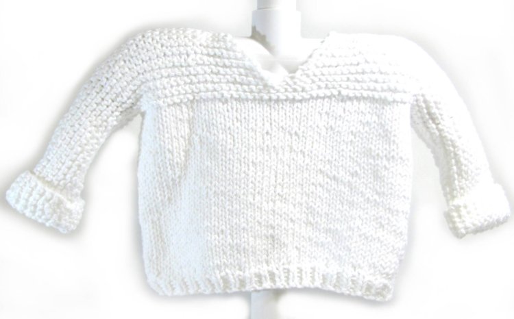 KSS White Cotton Pullover Sweater 18 months