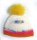KSS White Hat with Furry Pom Pom 12 - 14" (0 -6 Months)