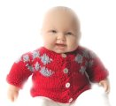 KSS Red Fair Isle Sweater/Cardigan (6 - 9 Months)