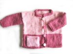 KSS Light and Dark Pink Heavy Knitted Sweater/Jacket (2 Years/3T)