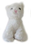 Teddykompaniet Mischievous Cat 7" White (Busiga)