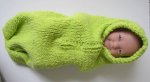 KSS Mint Neon Green Baby Bag with Zipper