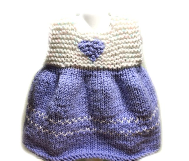 KSS Purple/Lilac Knitted Dress 6 Months DR-188 - Click Image to Close