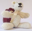 KSS Tiny Amigurumi Teddy Bear 5" long TO-043
