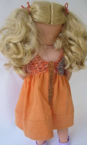 KSS Crocheted Orange Dress for 18