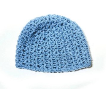 KSS Blue Crocheted Cotton Cap 16" (12 - 24 Months)