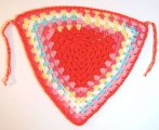 KSS Colorful Hat/Scarf Crocheted 15-18" (6-24 Months) HA-374