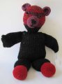 KSS Large Knitted Black Teddy Bear 19" TO-020