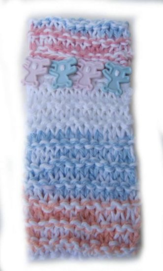 KSS Pastel Knitted Cotton Headband with Buttons 13 - 16