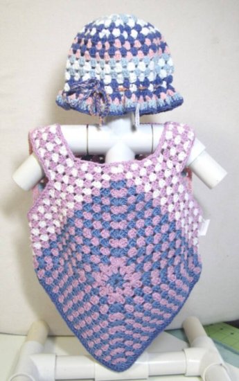 KSS Purple Colored Crocheted Sweater and Hat Set  (2 Years/3T)