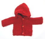 KSS Dark Red Copper Hooded Sweater/Jacket (Preemie) KSS-SW-885-AZH