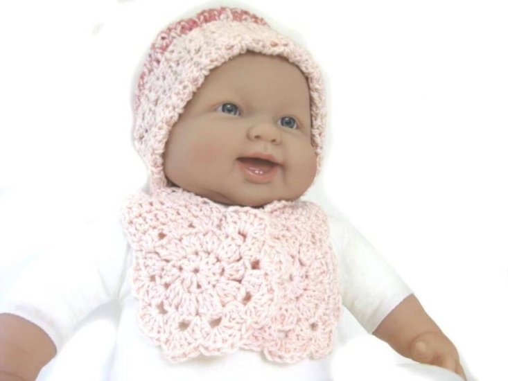 KSS Light Pink Knitted Hat and Scarf Set 16-17" (1-2 Years) - Click Image to Close