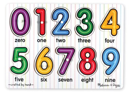 Melissa & Doug See-Inside Numbers Peg Puzzle