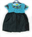 KSS Turqouise/Black Silk Toddler Dress and DUNS T-shirt 24 Months DR-048