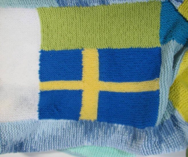 KSS Swedish Flag Large Blanket 34x44
