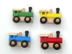 Wooden Train Magnet for the Fridge 20837-4PC