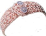 KSS Pink Narrow Headband with Buttons up to 19" (Toddler) HB-138