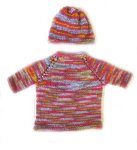 KSS Multi Colorful Soft Pullover Sweater and Hat 24 Months SW-946 KSS-SW-946