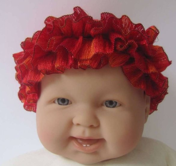 KSS Red Cotton Whimsical Hat 14-16"/6-18months - Click Image to Close