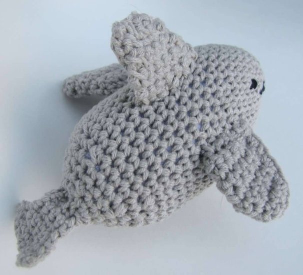 KSS Crocheted Shark 6" x 4" - Click Image to Close