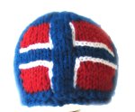 KSS Blue Beanie with a Norwegian Flag 16" (12 Months) HA-687