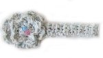 KSS Turqouise Crocheted Cotton Headband 14-16"