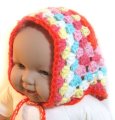 KSS Colorful Hat/Scarf Crocheted 15-18" (6-24 Months)