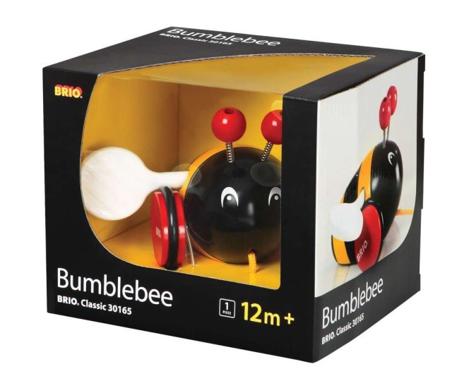 BRIO Classic Pull-Along Bumble Bee Baby Toy 30165 - Click Image to Close