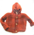 KSS Rust Hooded Baby Sweater/Jacket (9 Months) SW-923
