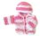 KSS Pink Baby Sweater/Jacket and Hat (Newborn) SALE