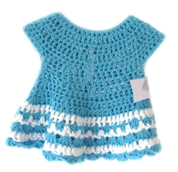 KSS Turquise Crocheted Dress 3 Months
