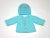 KSS Aqua Colored Sweater/Cardigan with a Hat (0 Months) SW-1112