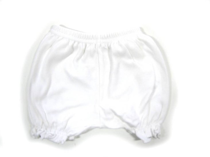 KSS Plain White 100% Cotton Frilly Panty 0-3M