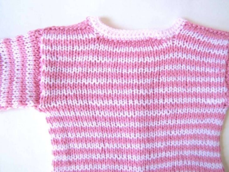 KSS Rose/Pink Cotton Sweater/Jacket Set (6 Months) - Click Image to Close