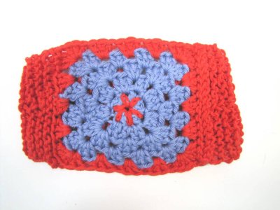 KSS Red and Blue Around Head Knitted Lined Face Mask 4-8 Years