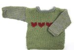KSS Heavy Greenish Colored Striped Toddler Pullover Sweater 2T KSS-SW-887-ET