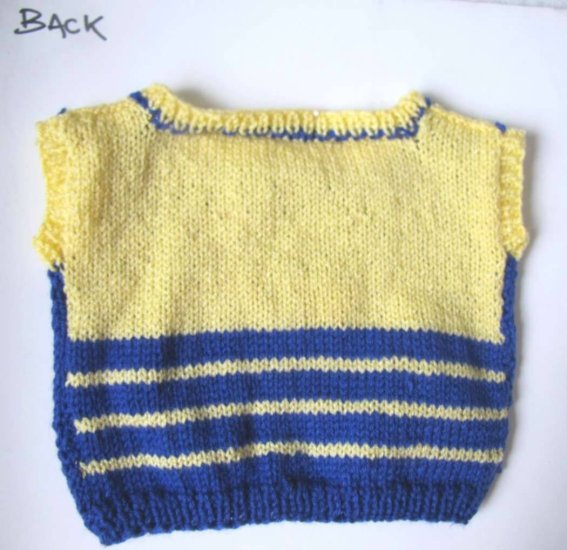 KSS Blue with Swedish Flag Baby Vest 18 Months SW-445 - Click Image to Close