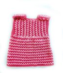 KSS Bright Red/Pink Crocheted Cotton Circle Baby Dress 12 Months DR-179