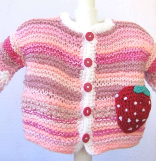KSS The Strawberry Sweater/Jacket (18 Months) - Click Image to Close