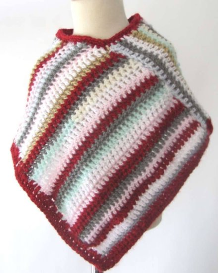 KSS Colorful Striped  Poncho 0 - 6 Years