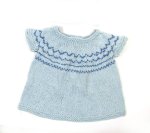KSS Baby Knitted Soft Cotton Fair Isle Dress 3 Months KSS-DR-163-EB